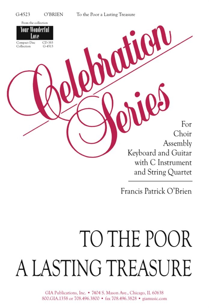 To the Poor, a Lasting Treasure